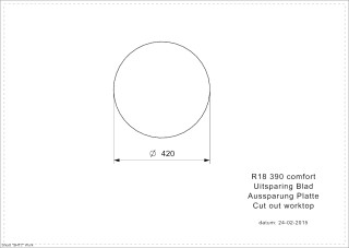 R18 390 COMFORT - CUT OUT